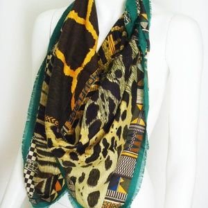 Hermes Cashmere/Silk  Pelages Et Camouflage Shawl